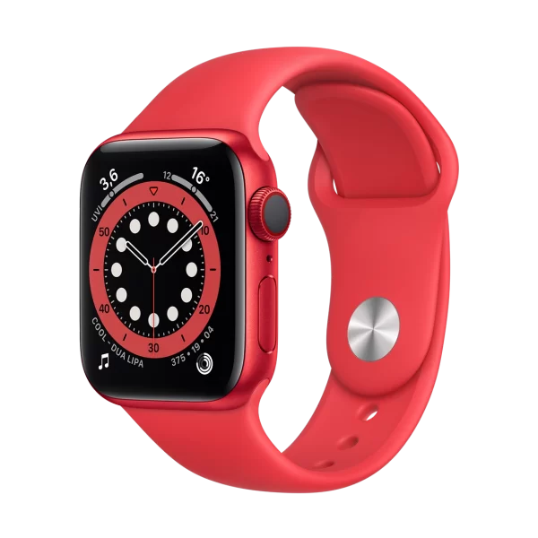 Apple Watch Series 6 Red Aluminum Case with Sport Band 6.png