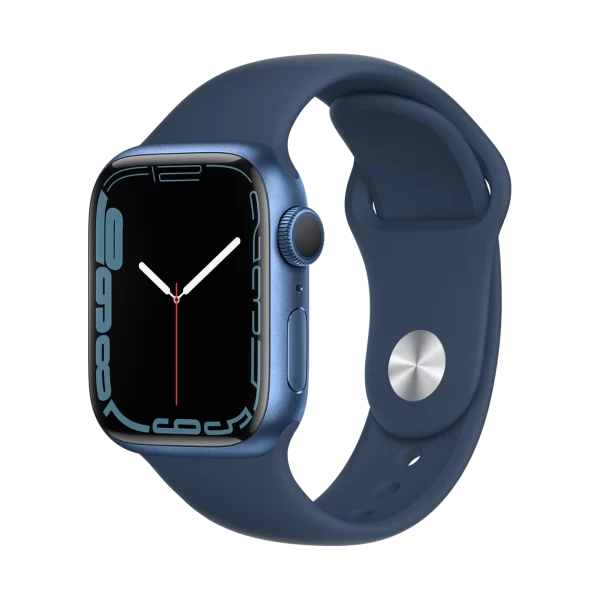 Apple Watch S 7 Blue Aluminum Case with Abyss Blue Sport Band 1